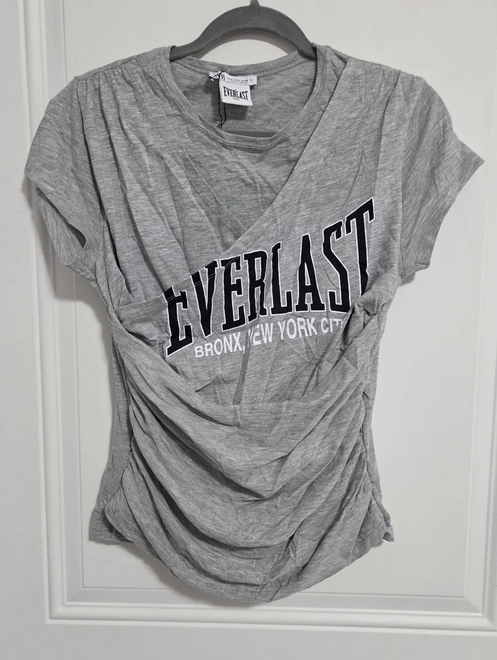 Zara x Everlast Women's Graphic Ruched Tee - Size M - Picture 1 of 8